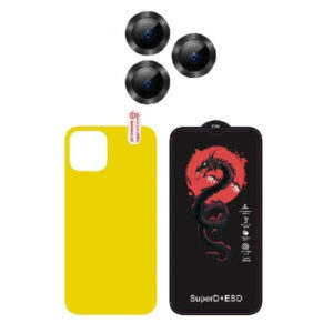 محافظ صفحه نمایش نیلکین مدل HORO مناسب برای گوشی موبایل اپل iPhone 11 Pro Max به همراه محافظ پشت گوشی و محافظ لنز دوربین