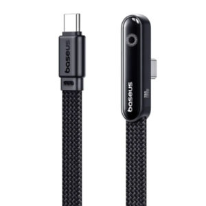 کابل USB-C بیسوس MVP3 با روکش نایلونی مشکی کیهانی