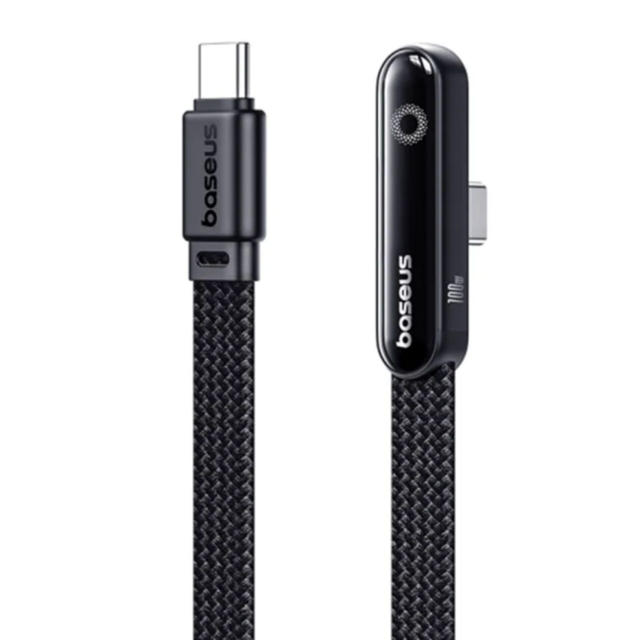 کابل USB-C بیسوس MVP3 با روکش نایلونی مشکی کیهانی