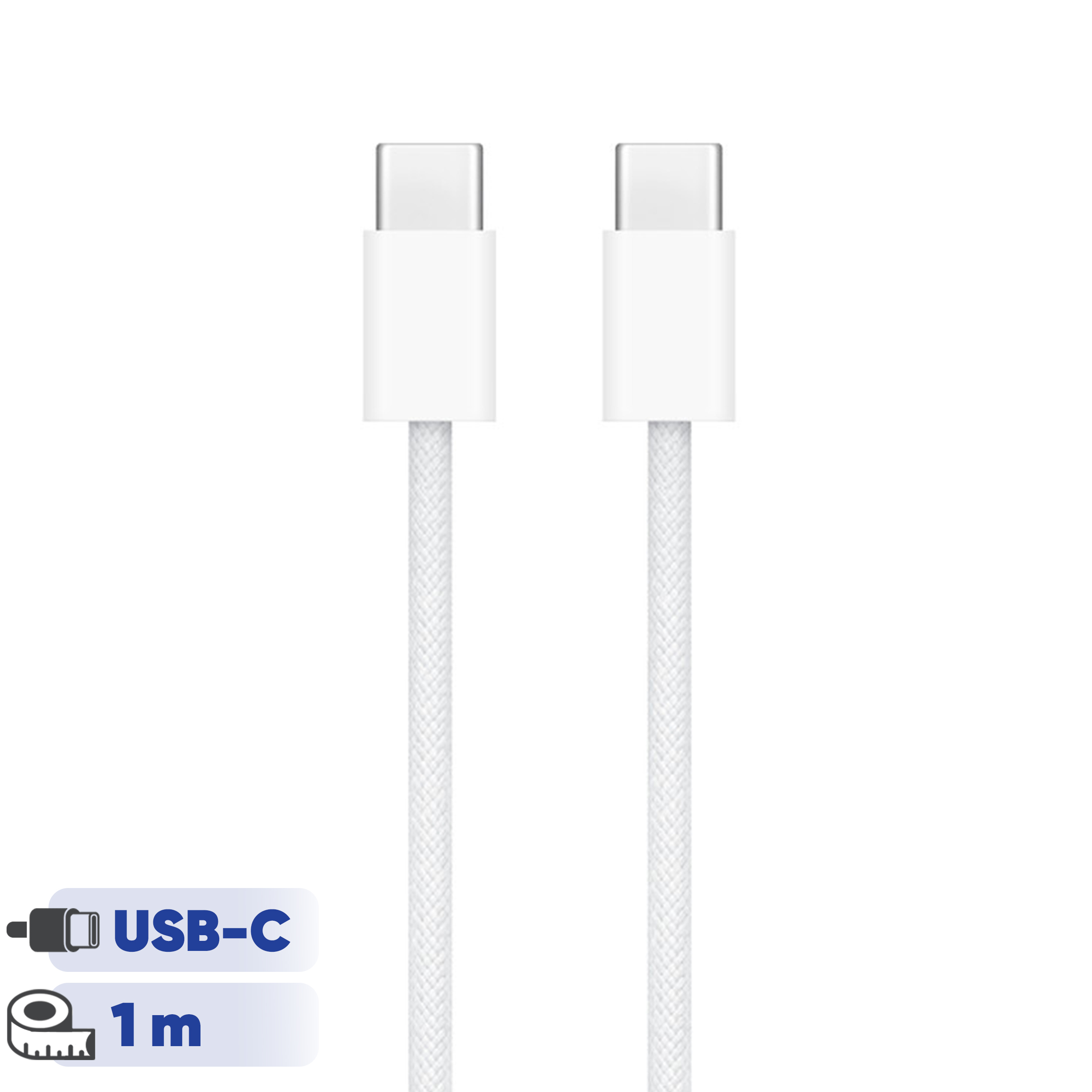 کابل USB-C اپل مدل 60W-C طول 1 متر 2 کابل USB-C اپل مدل 60W-C طول 1 متر