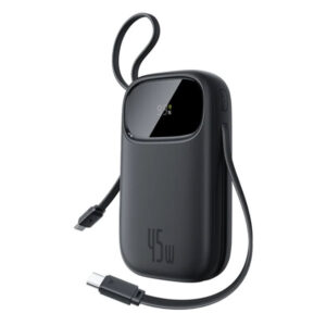 پاوربانک 45 وات بیسوس مدل EnerFill FC31 Qpow3 ظرفیت 20000 میلیآمپرساعت به همراه 2 عدد کابل لایتنینگ / USB-C