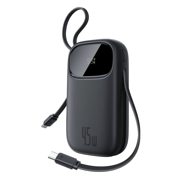 پاوربانک 45 وات بیسوس مدل EnerFill FC31 Qpow3 ظرفیت 20000 میلیآمپرساعت به همراه 2 عدد کابل لایتنینگ / USB-C