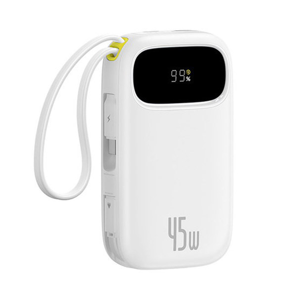پاوربانک 45 وات بیسوس مدل EnerFill FC31 Qpow3 ظرفیت 20000 میلیآمپرساعت به همراه 2 عدد کابل لایتنینگ / USB-C