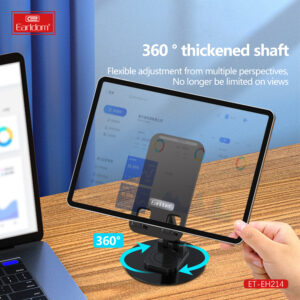 پایه نگهدارنده گوشی موبایل و تبلت ارلدام مدل FOLDING ROTATABLE EH214