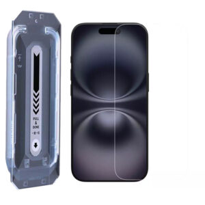 محافظ صفحه نمایش نیلکین iPhone 16 و iPhone 15 مدل H+ Pro به همراه کیت نصب