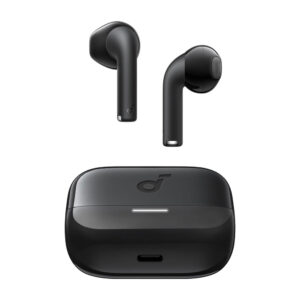 هدفون بلوتوثی انکر مدل Soundcore K20i با نویز کنسلینگ میکروفون (ENC)، درگاه شارژ USB Type-C، دارای کنترل لمسی، مقاوم در برابر پاشش آب با استاندارد