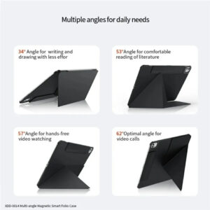 کیف کلاسوری ژاند مدل Multi Angle Magnetic Smart Folio مناسب برای تبلت Apple iPad Pro 2025-13 Inch، Apple iPad Air 2024-13 Inch