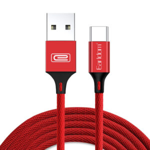 کابل USB به تایپ سی ارلدام مدل EC-015C کابل شارژ تایپ سی ۱ متری