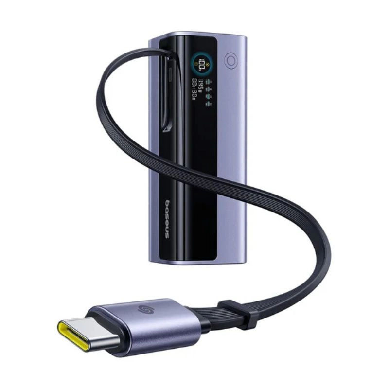 پاوربانک بیسوس مدل EnerGeek GR11 پاوربانک 20000 میلیآمپر 145 وات با کابل جمعشونده