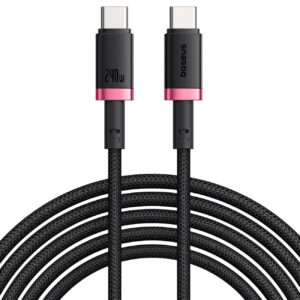 کابل تبدیل USB-C بیسوس مدل Dura Series 240W طول 1 متر