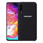 silicone case samsung galaxy a70 کاور سیلیکونی مات مدل Silky soft-touch با روکش مخملی