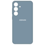 silicone case samsung galaxy s25 fe کاور سیلیکونی نیمهشفاف با محافظ لنز دوربین