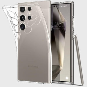 کاور اسپیگن مدل ultra hybrid silicon مناسب برای گوشی موبایل سامسونگ galaxy s24ultra