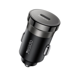 شارژر فندکی 30 وات یسیدو Y74 با درگاه Type-C و چرخش ۳۶۰ درجه