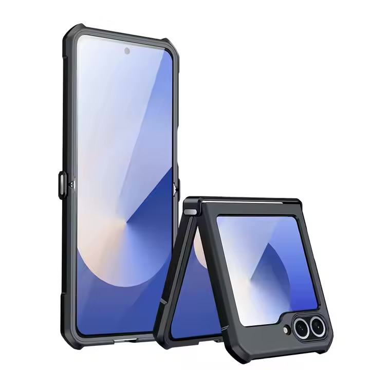 کاور ژاند Galaxy Z Flip 6 مدل Beetle شفاف ضدضربه
