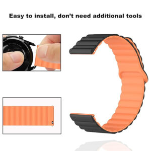 بند کینگدام مدل Silicone DC Magnetic مناسب برای ساعت هوشمند سامسونگ 22 میلی متری Galaxy Watch Gear S2 Classic / Gear S3 / Gear Sport