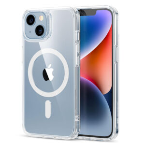 کاور اسپیگن مگ سیف آیفون 13 و 14 مدل Ultra Hybrid Clear Case