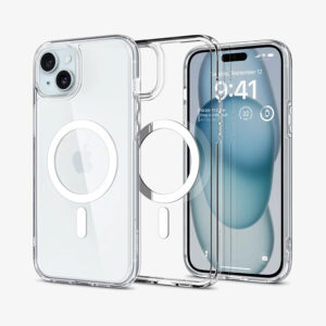 کاور اسپیگن مدل ultra hybrid magsafe مناسب برای گوشی موبایل اپل iphone 15