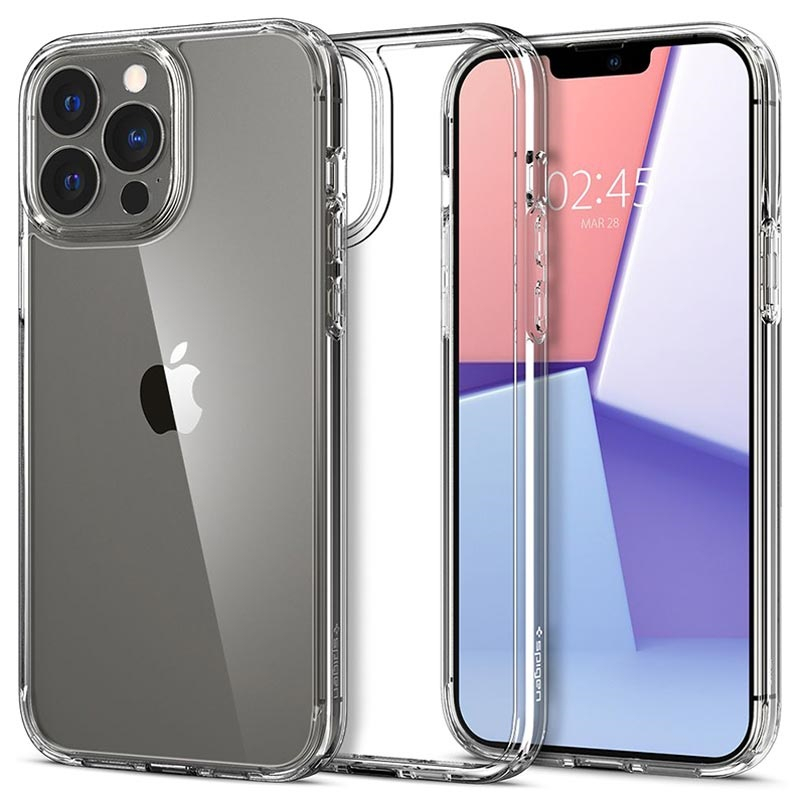 کاور اسپیگن مدل ultra hybrid مناسب برای گوشی موبایل اپل iphone 13 pro