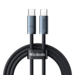 kabol usb c mcdodo ca 708 طول 1.2 متر با روکش نایلونی، نشانگر LED و چیپ E-Marker