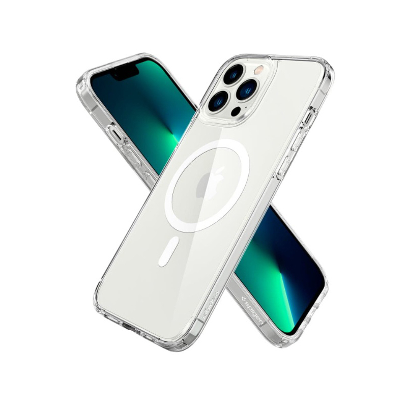 کاور اسپیگن مدل ultra hybrid magsafe مناسب برای گوشی موبایل اپل iphone 13 pro max