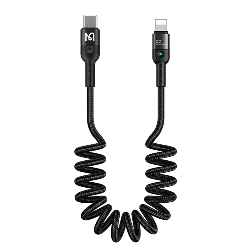 کابل مک دودو CA-1960، کابل USB-C به لایتنینگ فنری