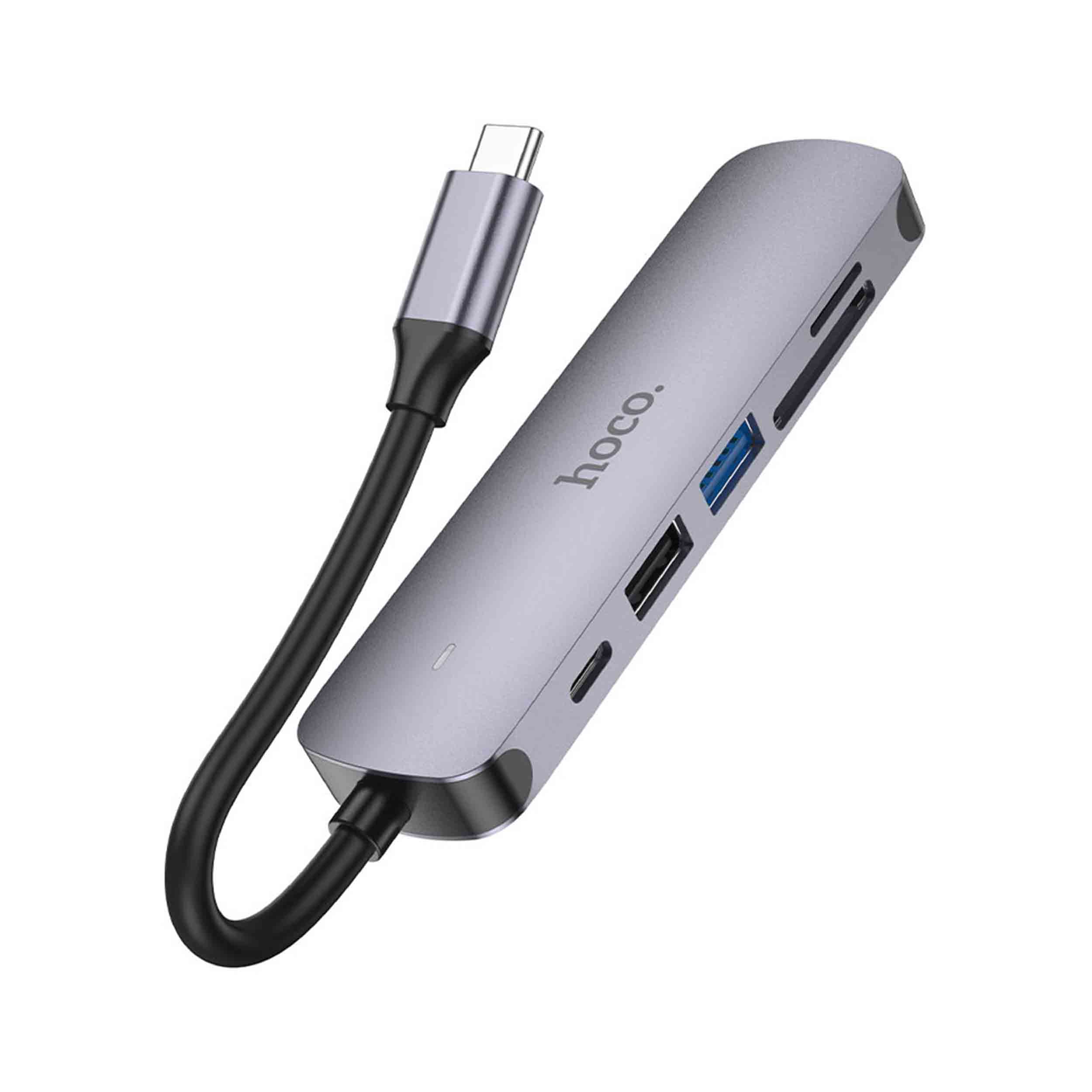 هاب 6 پورت usb-c هوکو مدل HB28 - تصویر 3