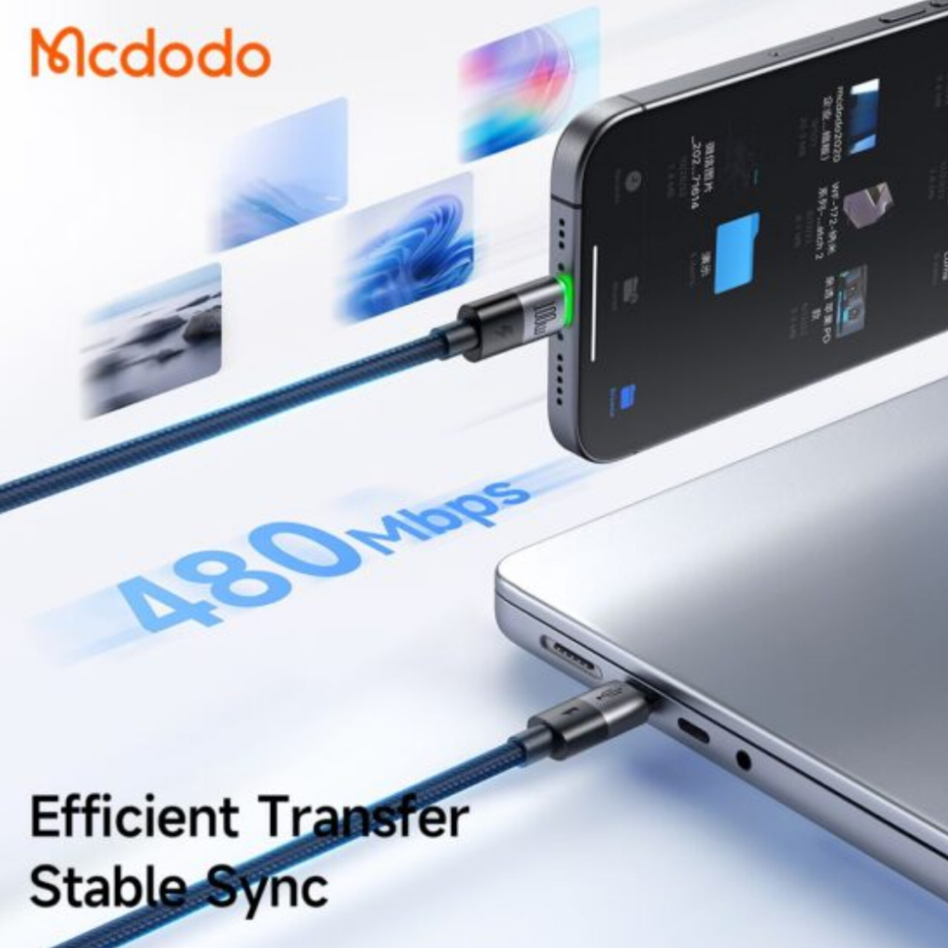 کابل usb-c مک دودو مدل ca-6740 طول1.5 متر - تصویر 3