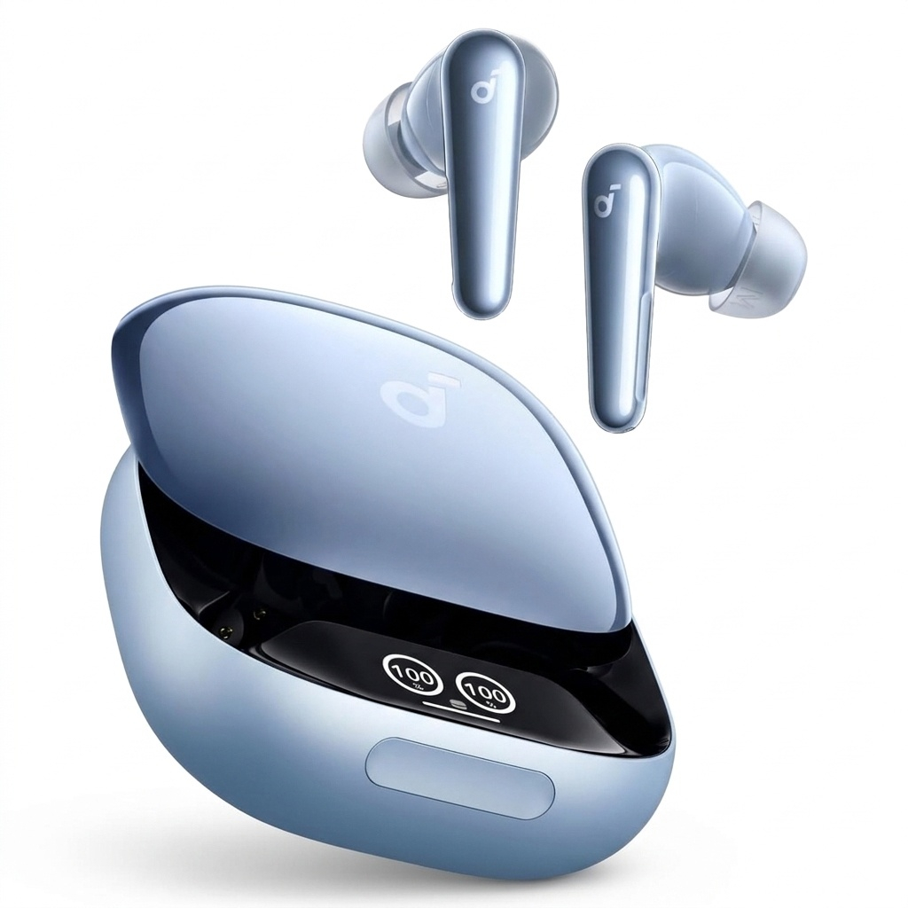 هدفون بلوتوثی Anker Liberty 4 Pro با کیسه شارژ نمایشگر دار و طراحی مدرن