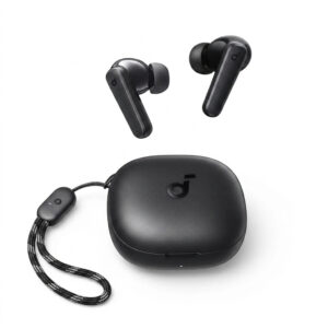 هدفون بلوتوثی Anker SoundCore R50i با کیسه شارژ مشکی و طراحی مدرن