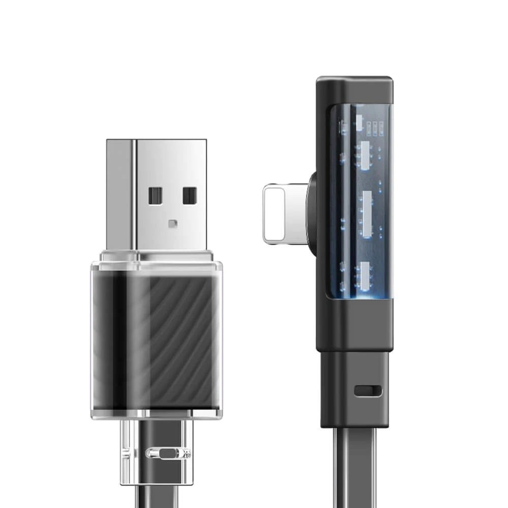 کابل مک دودو CA-341 USB-C به لایتنینگ با کانکتور ۹۰ درجه
