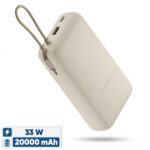 پاوربانک Xiaomi PB2030MI با کابل داخلی USB-C و نمایشگر LED