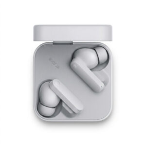 هدفون بلوتوثی CMF Buds 2a با کیس شارژ دایرهای مات و طراحی مدرن ناتینگ