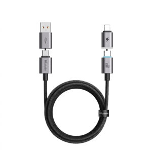 کابل مک دودو CA-6560 چهارکاره USB-A و USB-C به لایتنینگ و USB-C