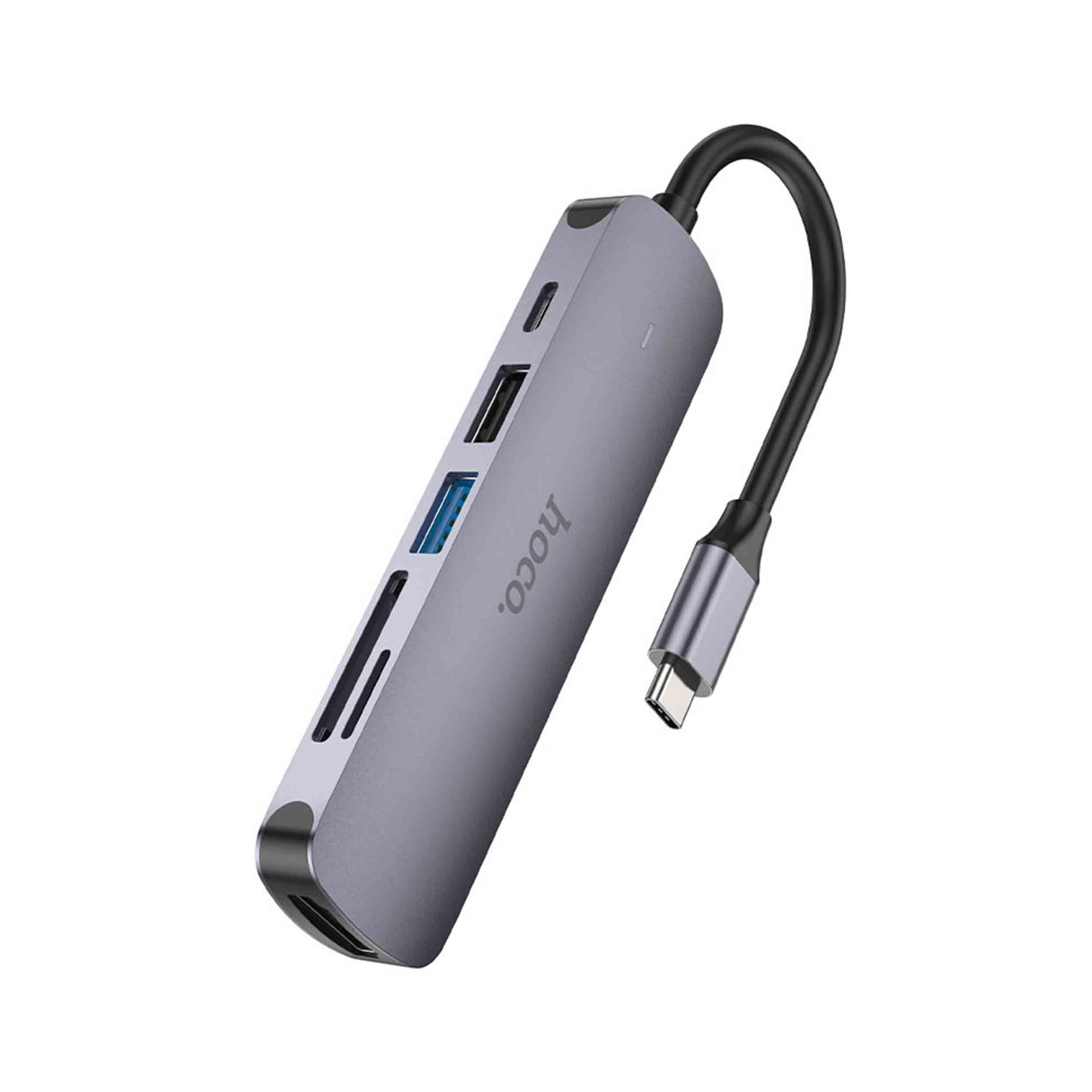 هاب 6 پورت usb-c هوکو مدل HB28 - تصویر 2