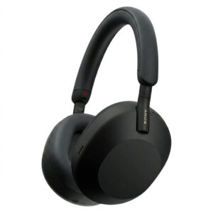 هدفون بیسیم Sony WH-1000XM5 مشکی با طراحی روگوشی مدرن